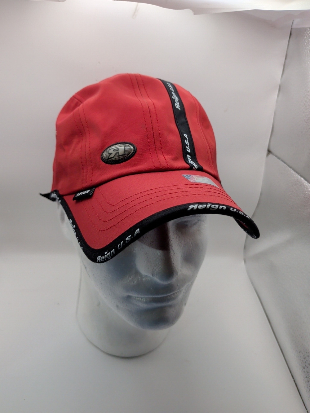 REIGN SPORTS HEADWEAR - RED - Adjustable BALL CAP HAT! (F)